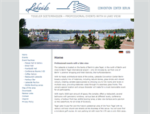 Tablet Screenshot of lakeside-conventioncenter-berlin.com